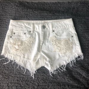 America Eagle embroidered shorts